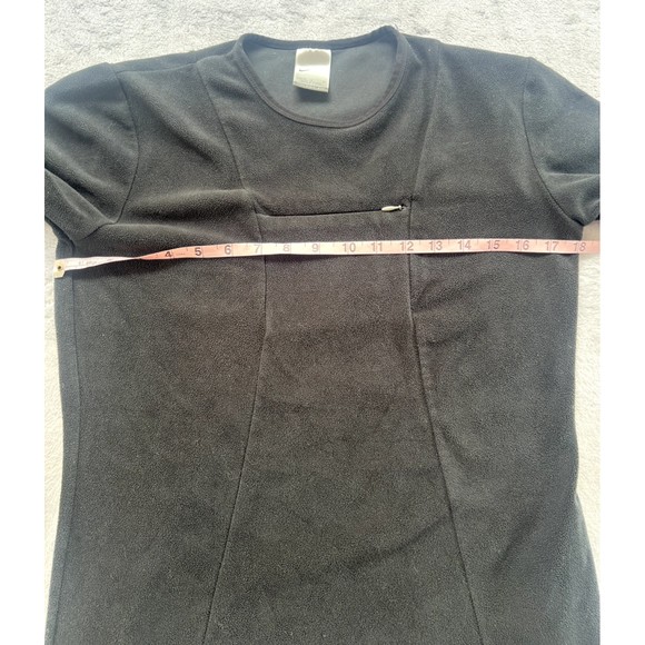 Nike Pullover Womens M Vintage‎ y2k Fleece Sweatshirt Black Pocket Therma Fit - Picture 11 of 12